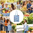 thumbnail image 2 of Construction Themed Reusable Fabric Tote Bag - Large Capacity Washable & Foldable, 2 of 6