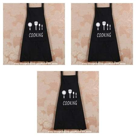 

3pcs Waterproof Cooking Apron 3-layer Oil-proof Breathable Kitchen Dustcoat Sleeless Overclothes with Pocket Red