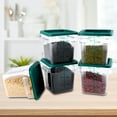 thumbnail image 5 of Hakka 4 Qt Commercial Grade Square Food Storage Containers with Lids,Polycarbonate,Clear - Case of 5, 5 of 5
