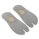 thumbnail image 4 of Calcetines de bailarina de algodón de dos dedos, calcetines cortos invisibles, calcetines con puntera de corte bajo Gris, 4 of 9