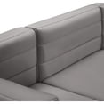 thumbnail image 5 of Meridian Furniture Quincy Grey Velvet Modular Armless Chair, 5 of 14