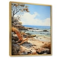 thumbnail image 2 of Designart "Coastalbeach Beach Bliss Painting II" Nautical & Beach Floater Framed Canvas Art Print, 2 of 7