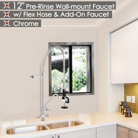 Aquaterior Reg Commercial Kitchen Faucet 360 Degree Swivel Pre