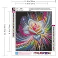 thumbnail image 3 of Flower Diamond Art Kits for Adults, Mandala Diamond Paintings Kits for Beginners, Full Drill Round DIY Crafts Kits Gift Home Wall Decor 12x12Inch, 3 of 5