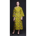 thumbnail image 4 of Bimba Yellow Bird Floral & Flowerpecker Kimono Bathrobe Women Printed Kimono Robe For Girls Crossover Robes Bathrobe For Girls M, 4 of 5