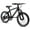 Black, variant on 20" Mountain Bike with Shimano 7-Speed Gears, Front Suspension,Black