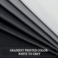 thumbnail image 3 of NICETOWN Gradient Blackout Curtain for Living Room Noise Reducing Grommet Modern Decorative Drapes for Bedroom, White to Black, W52 x L84, 2 Panels, 3 of 7