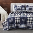 thumbnail image 1 of Juego de colcha Great Bay Home Lodge King Size de 3 piezas, 1 of 6