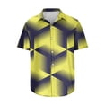 thumbnail image 5 of EQWLJWE Beach Shirts for Men's Geometric Beach Shirts Casual Button Up Short Sleeves 3D Non Positioning Printed Shirt Party Outfit Fun Holiday Costumes for Photoshot, 5 of 5