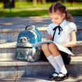 thumbnail image 5 of Yiaed Starry Sky Cloud Bulldog Print School Backpack College Backpack Daypacks for Students High School Spacious and Durable Daypack for Work and Travel-One Size, 5 of 6