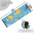 thumbnail image 3 of Happy Fish on Sea Runner Area Rug 2x6 Soft Non-Slip Washable Bedside Carpet for Hallway Bedroom Living Room Home Decor, 3 of 8