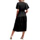 thumbnail image 3 of VISgogo Vestido Midi Elegante de Verano para Mujer, Vestido de Manga Corta con Cuello en V de Color Sólido con Cinturón para Fiesta en la Playa VISgogo  moda, 3 of 4