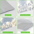 thumbnail image 4 of 100 Pack 8 x 12 Inch Stand Up Pouch Bags Zipper Mylar Bags Clear Front with  Foil    Storage Bags for Multipurpose with Gusset Bottom(5.5mil Thickness), 4 of 6
