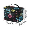 thumbnail image 3 of JeashCHAT Makeup Bag Portable Cosmetic Bag for Women Girls, Large Capacity Travel Makeup Case Organizer Makeup Accessories Exquisite Toiletry Bag with Handle and Divider, 3 of 4