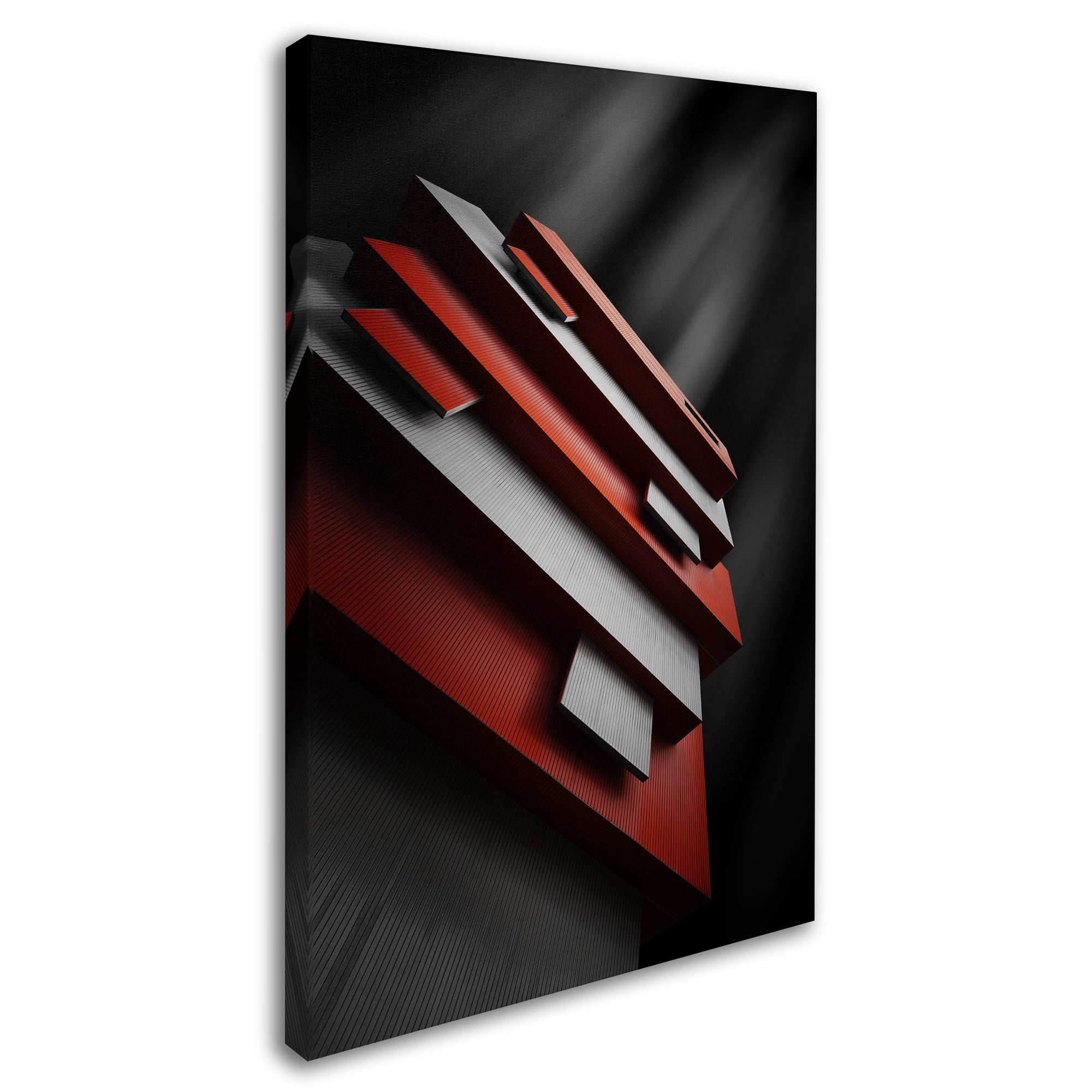 Trademark Fine Art 'Red & White' Canvas Art by Ajkabajka