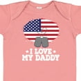 thumbnail image 4 of Inktastic I Love My Daddy Military Son Daughter Boys or Girls Baby Bodysuit, 4 of 5
