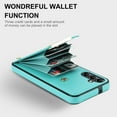 thumbnail image 3 of Wallet Case for Samsung Galaxy A13 5G, Vintage Premium PU Leather Ultra Slim Case with Card Holder, Protective Anti-drop Magnetic Clasp Phone Case for Samsung Galaxy A13 5G, Mint, 3 of 7