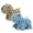 Khaki+Blue, variant on Cute Dog Chenille Hand Towel, 3D Puppy Hangable Fuzzy Ball Hand Towel Microfiber Super Soft Absorbent Bathroom & Kitchen Towels with Hanging Loop, Can Be Placed on the Sink Countertop