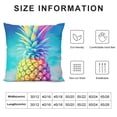 thumbnail image 5 of Fenyluxe Pineapple Rainbow Modern Farmhouse Rustic Decorative Couch Pillow Cases with Zipper Home Decor Throw Pillow Cover 1PC 18x18in, 5 of 5