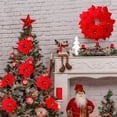 thumbnail image 1 of Christmas Decorations Artificial flowers Artificial Christmas Flowers Artificial Flowers 7 Heads Flowers For Christmas Tree Flower Decorations Household Imitation, 1 of 5