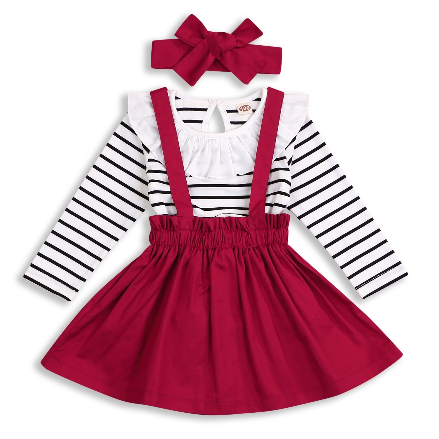 Younger Tree Toddler Baby Girl Fall Winter Long Sleeve Dresses Clothes