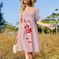 thumbnail image 4 of Vestido de manga corta Bed of Roses, vestido de noche para mujer, vestido largo para mujer, vestido de verano para mujer., 4 of 7