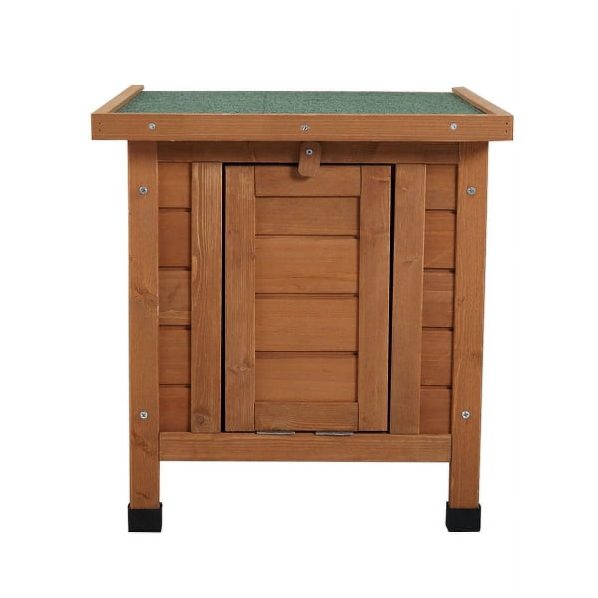 Immere Small Animal House, Raised Pet Home, Ideal for Bunnies, Guinea Pigs, and Turtles, Bright Orange
