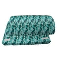 thumbnail image 4 of Geometric Foot Rest, Contemporary Abstract Design Triangles Forming Diamonds Aztec Folk, Non-Slip Backing Ergonomic Memory Foam Leg Support for Office, Teal Turquoise Slate Blue, by Ambesonne, 4 of 5