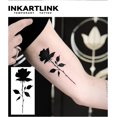 thumbnail image 2 of shiyou-Tattoo Tech, 2 Sheets Medium Semi Permanent Tattoo, Adult Art Design Temporary Tattoos, Lasts 1-2 Weeks, Waterproof, Realistic Look, No Adhesive, No Reflection (Rose), 2 of 4