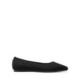 thumbnail image 2 of Womens knit pointed toe flats comfortable slip on dress shoes for office or business wear, 2 of 6