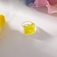 thumbnail image 4 of Resin Ring All Match Lightewight Fruit Cute Acrylic Statement Ring Knuckle Ring, 4 of 10