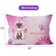 thumbnail image 4 of Faith Love Hope German Shorthaired Pointer Breast Cancer Awareness Survivor Pillow Cushion Double Sided GSP Lover Dog Gift Throw Pillow - 02017, 4 of 4