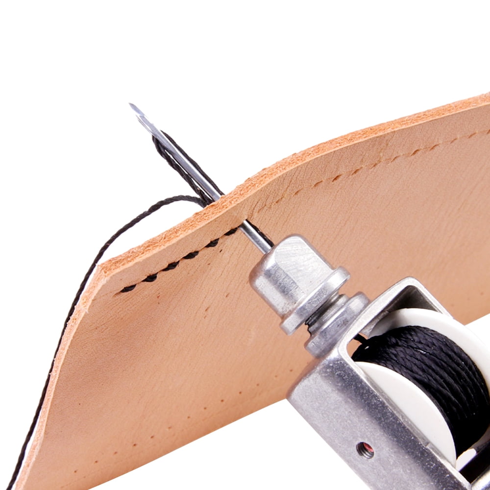 LNKOO Leather Craft Automatic Lock Stitching Sewing Awl Tool Kit with 2 Needles , Stitching Sewing Awl, Leather Sewing Awl