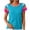 Blue, variant on Women Fashion Casual Spring Summer Crew Neck Knitted Top Contrast Color Short Sleeve Sweet Sweater Womens Soft Comfortable Y4K Trendy Basic Outfit