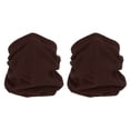 thumbnail image 1 of Unique Bargains Winter Neck Warmer, 2 Pack Drawstring Warm Face Scarf Windproof Neck Gaiter, Brown, 1 of 7