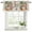 Beige Light Blue Light Yellow, variant on Christmas Snowman Curtain Valances for Windows, Kitchen Valance Window Treatments Panel 2 Pack, Winter Coastal Beach Palm Tree Xmas Rod Pocket Short Curtains for Bathroom Bedroom 42 x 18 Inch