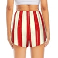 thumbnail image 3 of Picia America Flags2 Pattern Women's 2 in 1 Athletic Running Shorts High Waisted Workout Casual Gym Sweat Shorts with Comfy Liner Zipper Pockets-Large, 3 of 9
