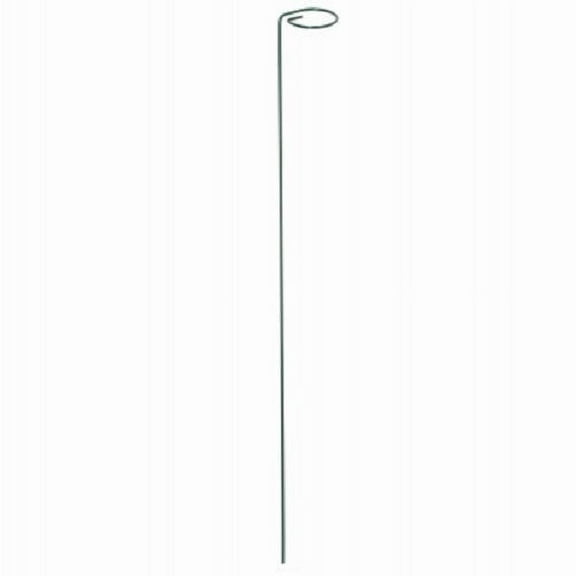 Panacea 89325GT 18" x 1-1/4" Single Loop Green Metal Plant Support Stakes - Quantity of 120