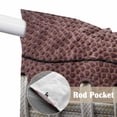 thumbnail image 4 of Swag Valance Curtains for Windows, Rugby Sport Light Filtering Kitchen Curtains with Rod Pocket, Usa Sport White Red Brown Ball Decorative Window Treatment Valances for Living Room, 36x36 - 2 PCS, 4 of 9
