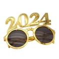 thumbnail image 5 of Eoperou 1 Pair Happy New Year 3D Party Glasses Shining Rhinestones Inlaid 2024 Eyeglasses Christmas Number Spoof Party Props, 5 of 8