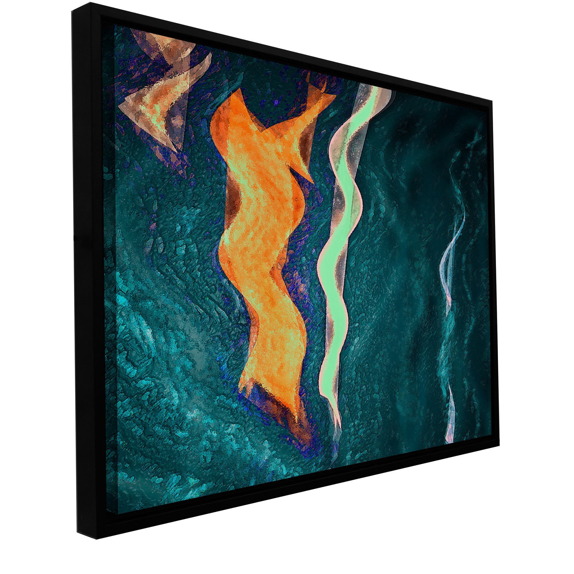 ArtWall Dean Uhlinger "The Depths" Floater Framed Gallery-Wrapped Canvas