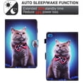 thumbnail image 2 of Allytech iPad mini 5 Case, iPad mini 1 2 3 4 Case, Slim Fit Flip Multi Angle Stand Smart Cover Auto Sleep Wake Shockproof Protection Anti-scratch Case for Apple iPad mini 1 2 3 4 5 - Cat, 2 of 7