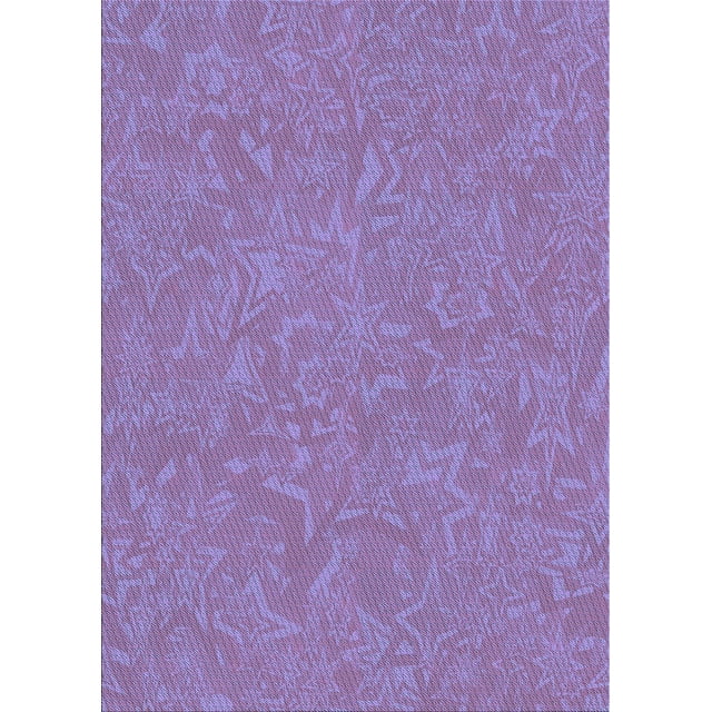 Ahgly Company Tapis d'Intérieur Lavables en Machine Rectangle Transitionnel Violet Mimosa Violet, 7' x 10'