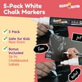 Chalky Crown Liquid Chalk Marker Pen White Dry Erase Marker 6 mm