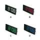 thumbnail image 2 of Alarma digital LED hogar electrónico pantalla grande Snooze reloj de mesa modo de atenuación pantalla ajustable relojes de despertador dispositivos azul Inevent HA039000-04B, 2 of 7