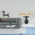 thumbnail image 2 of Escultura De Fusión De Ciervo Equino Majestuoso, Figura Artística De Resina Para Escritorio Y Decoración De Pared, Estantería Inspirada En El Feng Shui Y Exhibición De Oficina., 2 of 8