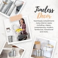 thumbnail image 4 of Autumn Alley Farmhouse Bathroom Trash Can and Toilet Brush Set - Rustic Bathroom Accessories for Charming Bathroom D?cor, Galvanized, Grey, 4 of 9