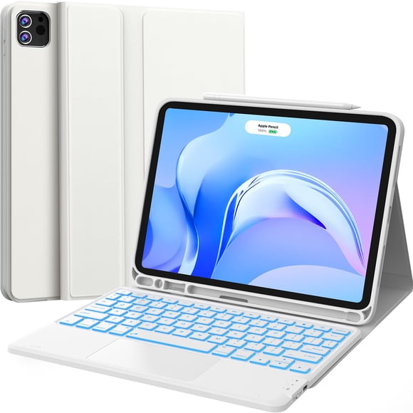 Funda con teclado CHESONA para iPad Air de 11 pulgadas con retroiluminación en 7 colores