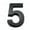 5, variant on Hariumiu Mailbox Number Modern 3d House Number Self-adhesive Mailbox Sign