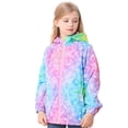 thumbnail image 2 of Esaierr Toddler Girls Hooded Waterproof Jacket Kids Winter Snow Coat Windproof Rain Jacket Lightweight Warm Jacket for 3-10Y, 2 of 5